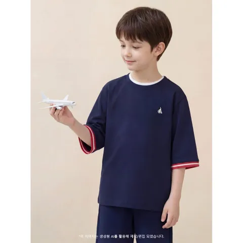 (BEANPOLE KIDS) 7부 피케 상하세트  네이비 BI6341U02R +할인쿠폰