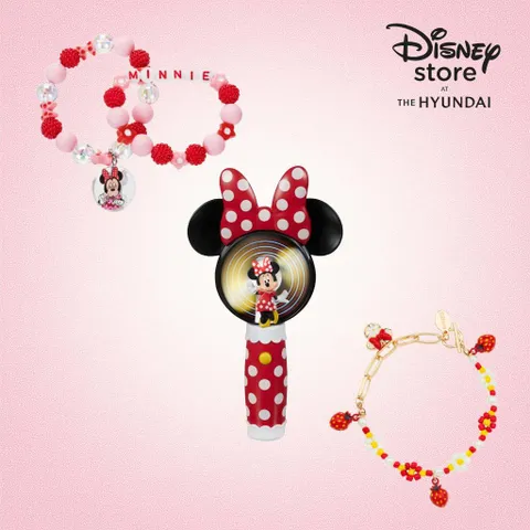 [현대백화점] [공식] 디즈니 미니마우스 프린세스 스티치 참 팔찌 미니 선풍기