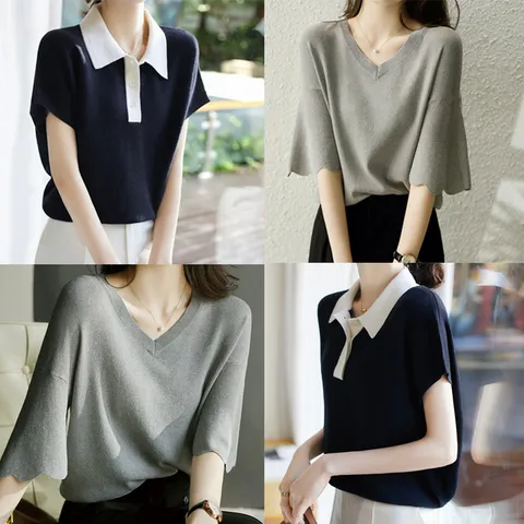 [무드무드] (2종set) 여름 best 반팔니트 - 현대Hmall