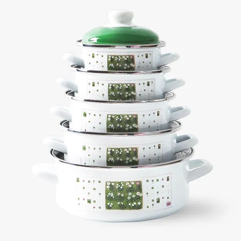 ELO 글뤽스블룸 IH 법랑 냄비세트 5종