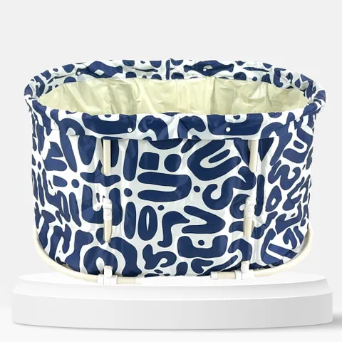 올지 원터치 접이식 욕조 이동식 욕조 오발형 반신 가정용