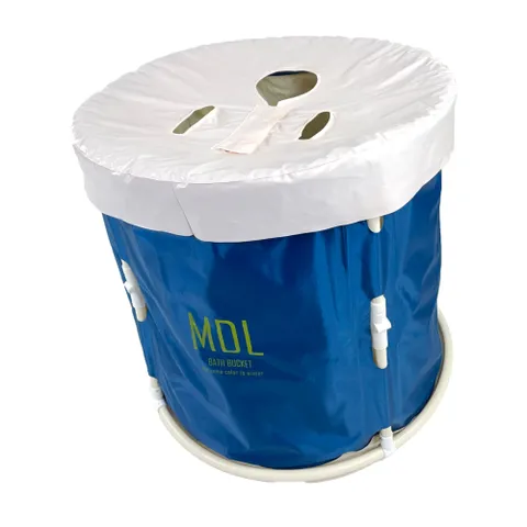 올지 원터치 접이식 욕조 원형 반신 욕조 1인 성인 욕실 원룸