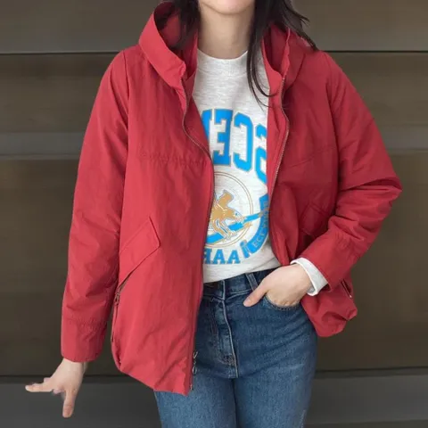 |KDJ673E|여성 후드 집업 점퍼 면혼합 캐주얼 간절기 외투
