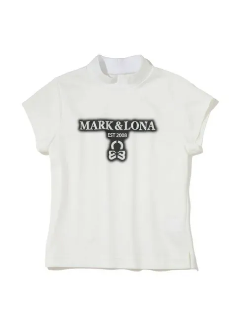 [현대백화점] [마크앤로나] 여성 GN SWAROVSKI COOL MOCK-NECK SS 티셔츠(LS2IA91F) LS2IA91F