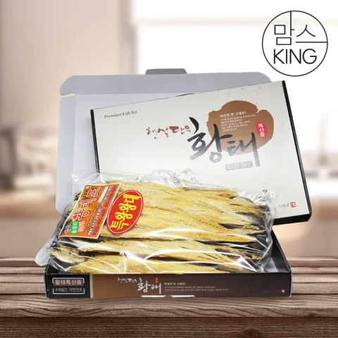 [맘스킹]강원속초 동진상사직판장 용대리 햇살담은 황태포 10미 40-42cm 선물세트