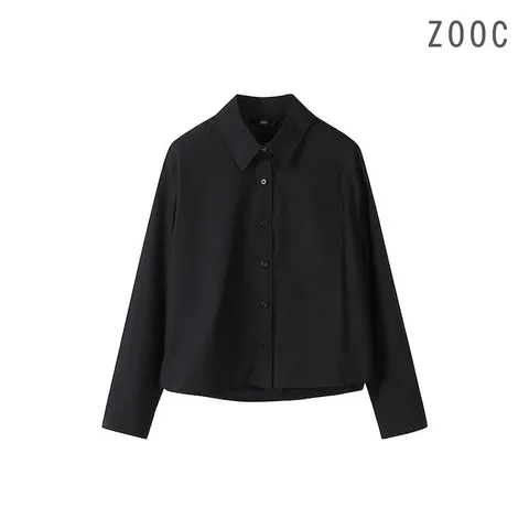 [ZOOC] 베이직 기본 셔츠 BK_V243MSC905 +할인쿠폰