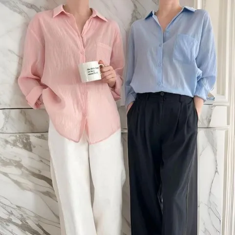 [하프클럽/다잇템]여자마원단30대주머니핏블라우스