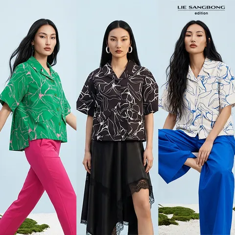 [론칭가 69900원]이상봉에디션 26SS 플라워 플리츠 셔츠 자켓 - 현대Hmall