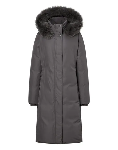 [닥스 여성] [24FW] DLJU4D015G3 폭스FUR구스다운 그레이 탈착 후드 논퀼팅 롱 헤 - 현대Hmall