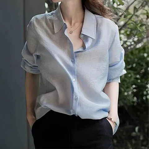 [에이시크]소프트무드 라이트 블루 셔츠 C25CSH705 +할인쿠폰