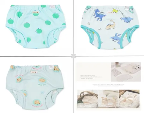 [현대백화점] [오가닉맘] 쿨애플+지오다+위드워니배변팬티3종세트(폴리우레탄 100% 방수가공) (MLRUDP04MLRUDP03) +할인쿠폰