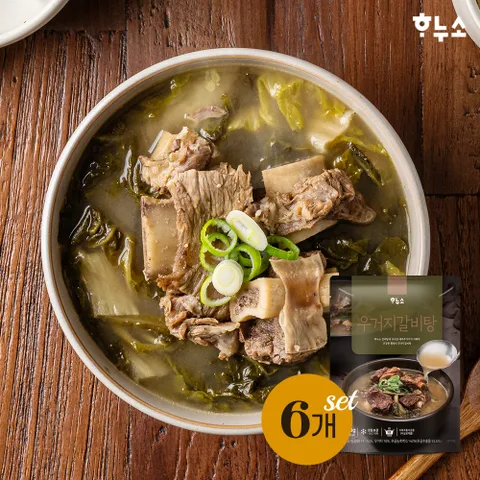[하누소] 우거지갈비탕700g x 6팩 