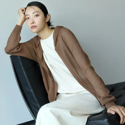 [런칭가 79900원] J by 24SS 크로쉐 니트 점퍼  - 현대Hmall