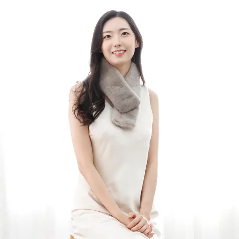 우진모피(WJ) 코펜하겐퍼 휘메일 양면 밍크머플러(WMA102) 국내생산 본사직영 - 현대Hmall