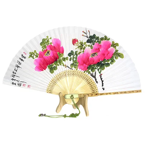 [박씨상방] 친필 벽원목단 전주합죽선/외국인해외바이어선물로추천