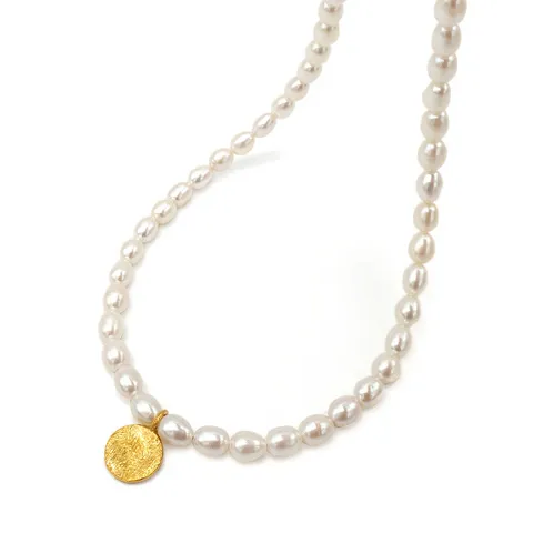 [골드리카]순금 빈티지코인 진주 목걸이 1.875g+14K잠금(99.9%)