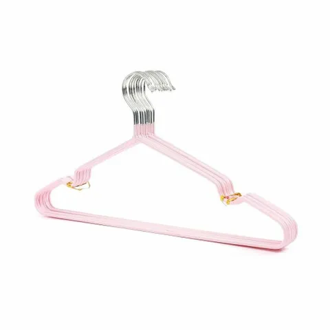 PVC코팅 HJW594V0 10p핑크 슬림옷걸이 철제 옷걸이