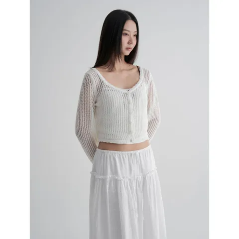 [에잇세컨즈] 셋업 리본 카디건 아이보리 (16585ALY30) +할인쿠폰