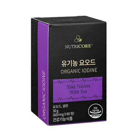 [뉴트리코어] 유기농 요오드 1박스 (600mg x 60정) (2개월분)