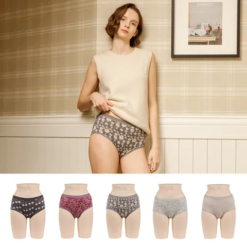 라페어 인견 나염 팬티 그레이무드 5종 세트 LWHSS213  - 현대Hmall