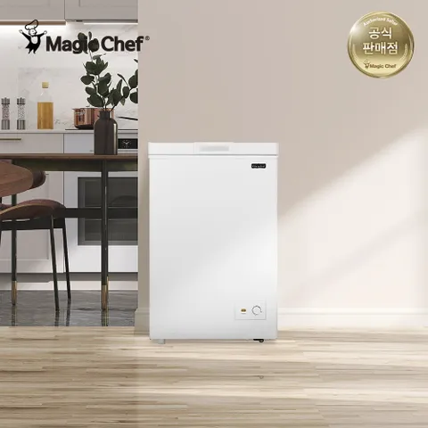 매직쉐프 심플 100L 냉동고 화이트 미니 소형 급속 냉동 MCF-H1000W +할인쿠폰