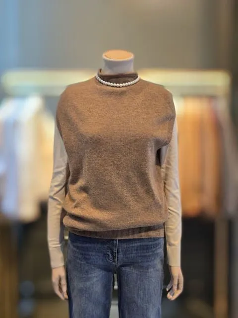 [현대백화점] 시슬리 반폴라캐시미어니트조끼SAKPA7441