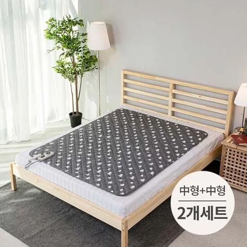 [한일의료기] 당일출고 KC인증 무자계 안심 전기요(中)+(中) 2개 세트