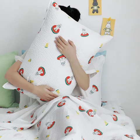 아망떼 베니에이드 시어서커 리플 여름 홑이불 Q