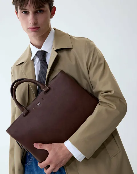 [현대백화점] 닥스핸드백 DBBA6E280 (13인치 노트북 수납) [ABER] 투톤 프리미엄 소가죽 서류가방 +할인쿠폰