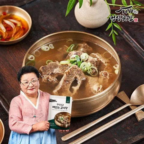 정성곳간 강순의 명인의 뼈 없는 갈비탕 800g 2팩 +할인쿠폰