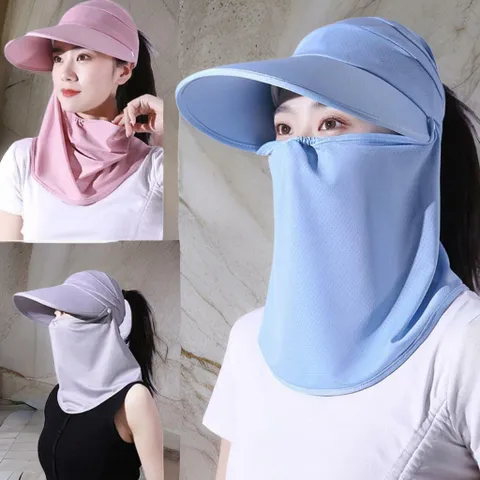 여성 탈부착 차단 마스크 아웃도어 햇빛 썬캡 +할인쿠폰