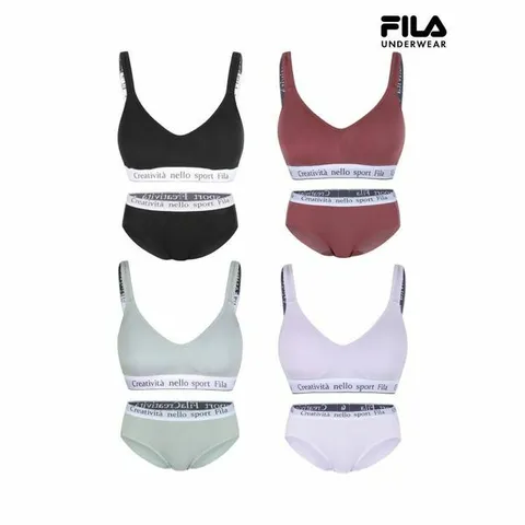 [하프클럽/휠라 언더웨어]벨로 소프트 브라 세트 8종 택1 (FI4BAG1450F_SKU)