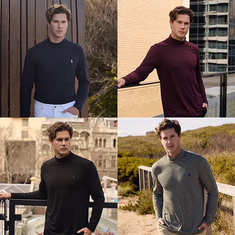 [런칭가 89000원] [U.S. POLO ASSN.] USPA 남성 하프넥 티셔츠 4종 (HUPF249102) - 현대Hmall