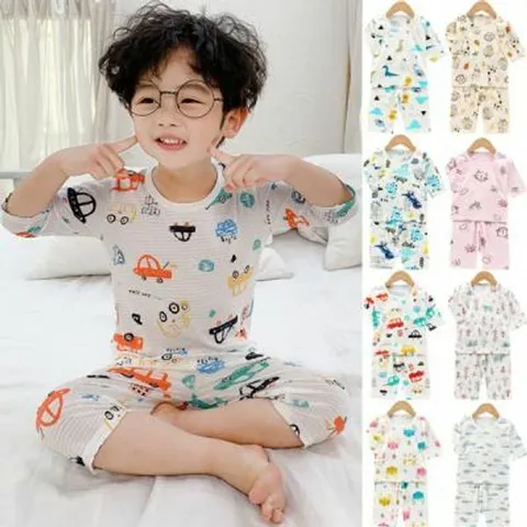 메이커 키즈 쿨애니멀 자동차 7부실내복 상하세트204191 +할인쿠폰