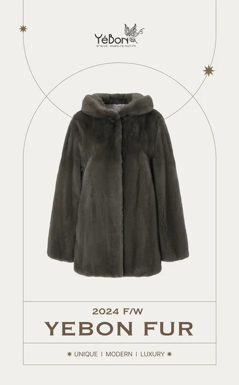 예본모피 코펜하겐 반후드 하프코트 +할인쿠폰