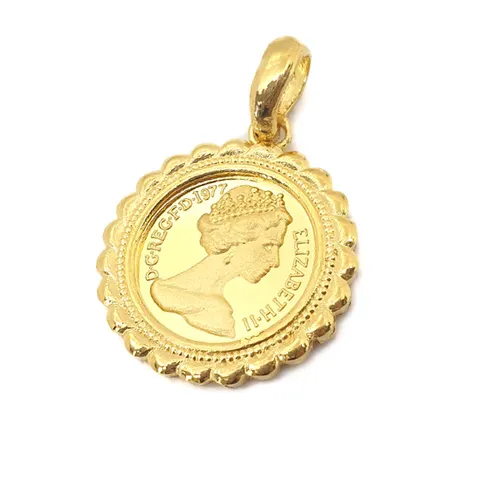 [골드리카]순금 엘리자베스 여왕코인 팬던트 7.5g(99.9%)