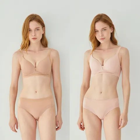 [Playtex] 플레이텍스 와이어리스 액티브 프리컷팅 브라팬티 4종세트 PXW1N5354_T