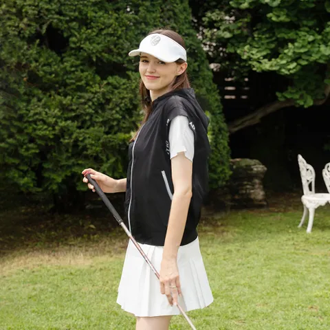 아델라이크 쿨링 여름 레터링 포인트 후드 베스트 파크골프옷 파크골프 빅사이즈 골프웨어 여성골프웨어 +할인쿠폰