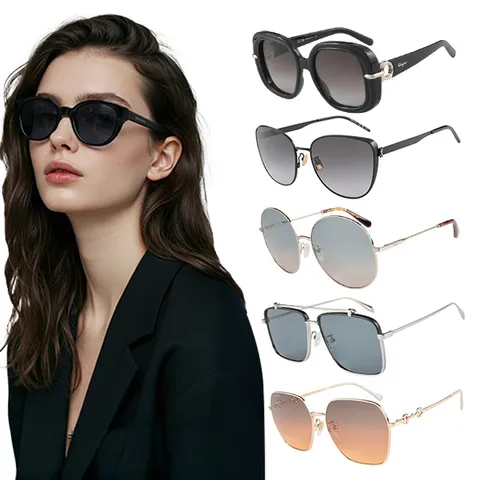 (국내당일출고) [페라가모] 명품 선글라스 SF1058S 001 스퀘어 여자 +할인쿠폰