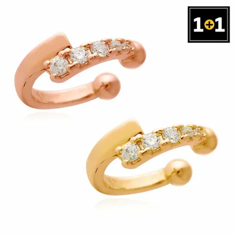 미니큐빅링 이어커프 귀찌 (한쪽판매) 1+1