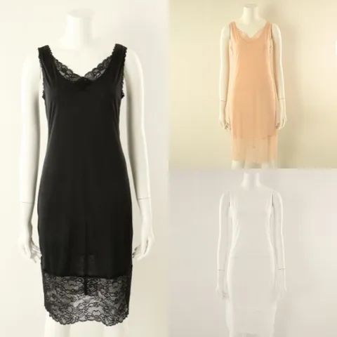 [현대백화점] [비너스]땀흡수 발산 베가스무스 원단 비침 풀슬립 이너웨어 잠옷 속치마 2종세트(VFS5004R)