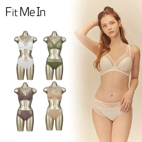 핏미인 라이크라 풀커버누디 노와이어 여성속옷세트 8종 +할인쿠폰