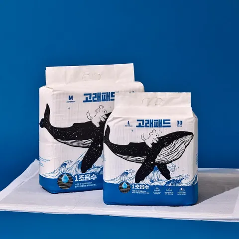 역대급 흡수력 1초 흡수 고래패드 강아지 배변패드 대형(L) 30매입