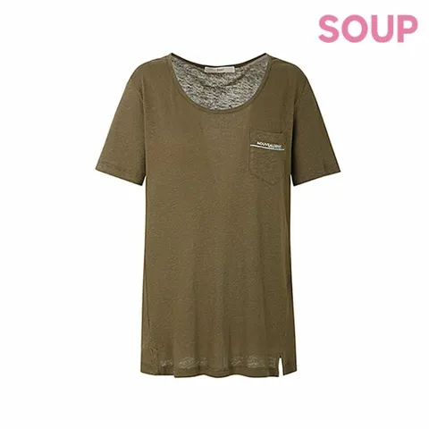 [하프클럽/숲]포켓 디테일 리넨 티셔츠(SX6STT0)