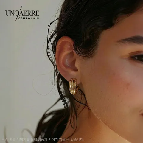 [ 우노아레 100주년 컬렉션]{우노아레} 18K 테소(Teso) 귀걸이 +무이자12개월