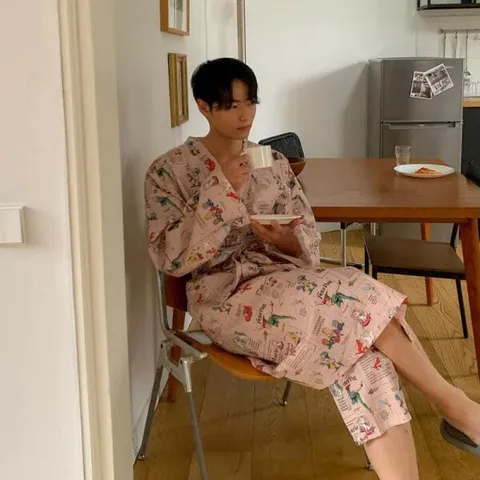 아트박스/신상오픈런 여성 여름 캐주얼 휴가용 캐릭터 가디건 로브 +할인쿠폰