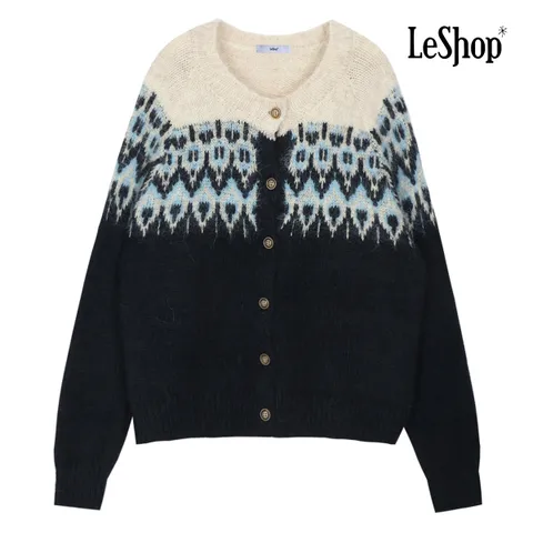 [르샵] BOAKC001A_1 노르딕 버튼 니트 가디건 - 현대Hmall