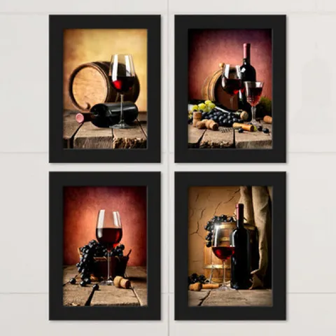 아트박스/꾸밈 cv394-레드와인의매혹적인유혹_액자세트