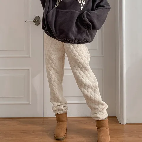 H스타일(LH)패딩누빔다이아조거팬츠 겨울 여성 패딩팬츠 조거 퀼팅 누빔바지 슬랙스 배기 +할인쿠폰