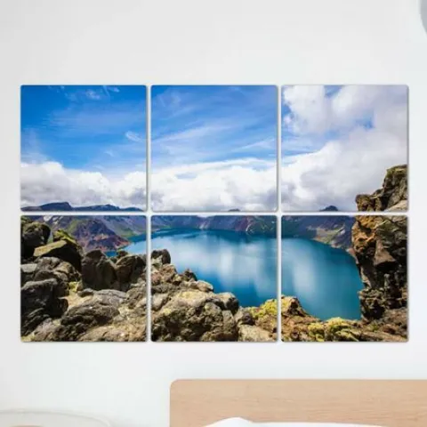 아트박스/꾸밈 af548-멀티액자_구름과맞닿은백두산